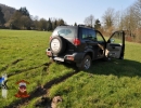 Nissan Terrano rescued by John Deere